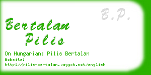 bertalan pilis business card